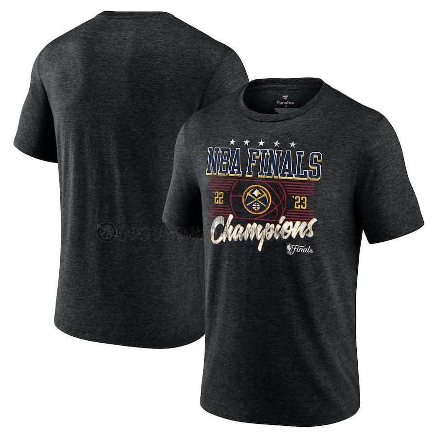 camisetas denver nuggets de 23621a22 hombre nba champions 2022-23 gris oscuro