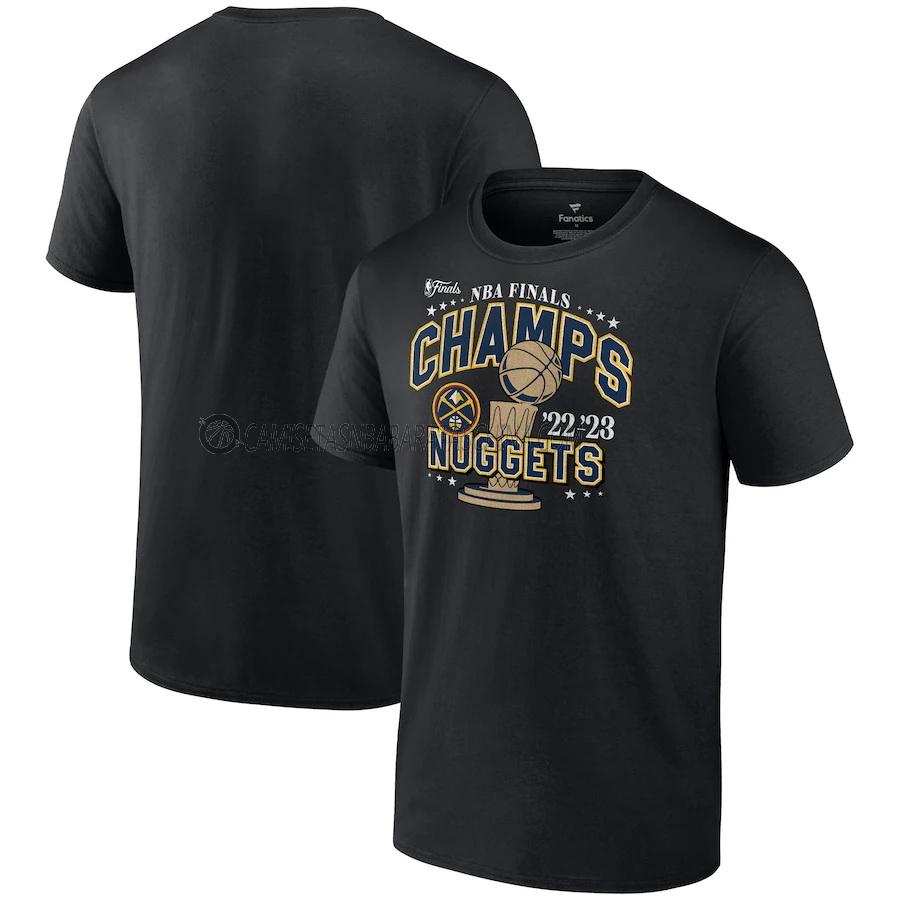 camisetas denver nuggets de 23621a2 hombre nba champs 2022-23 negro