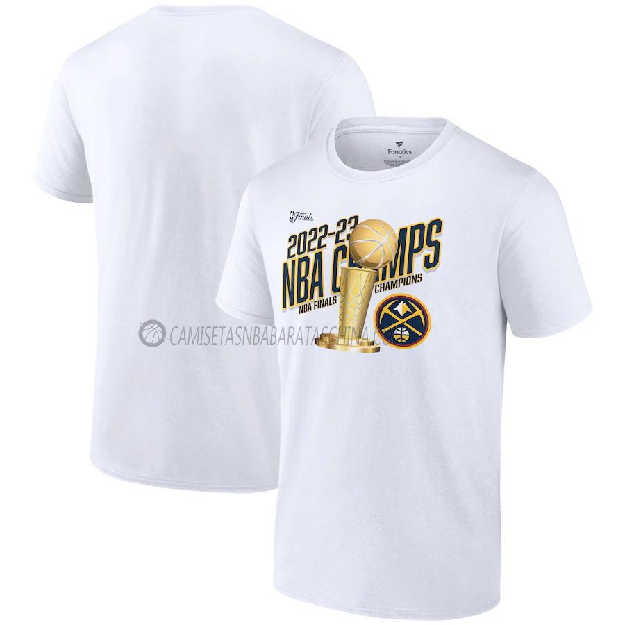 camisetas denver nuggets de 23621a5 hombre nba champs 2022-23 blanco