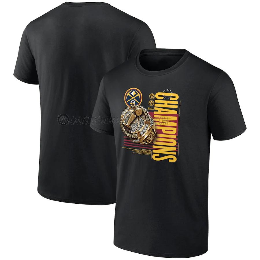 camisetas denver nuggets de 23621a9 hombre nba champions 2022-23 negro