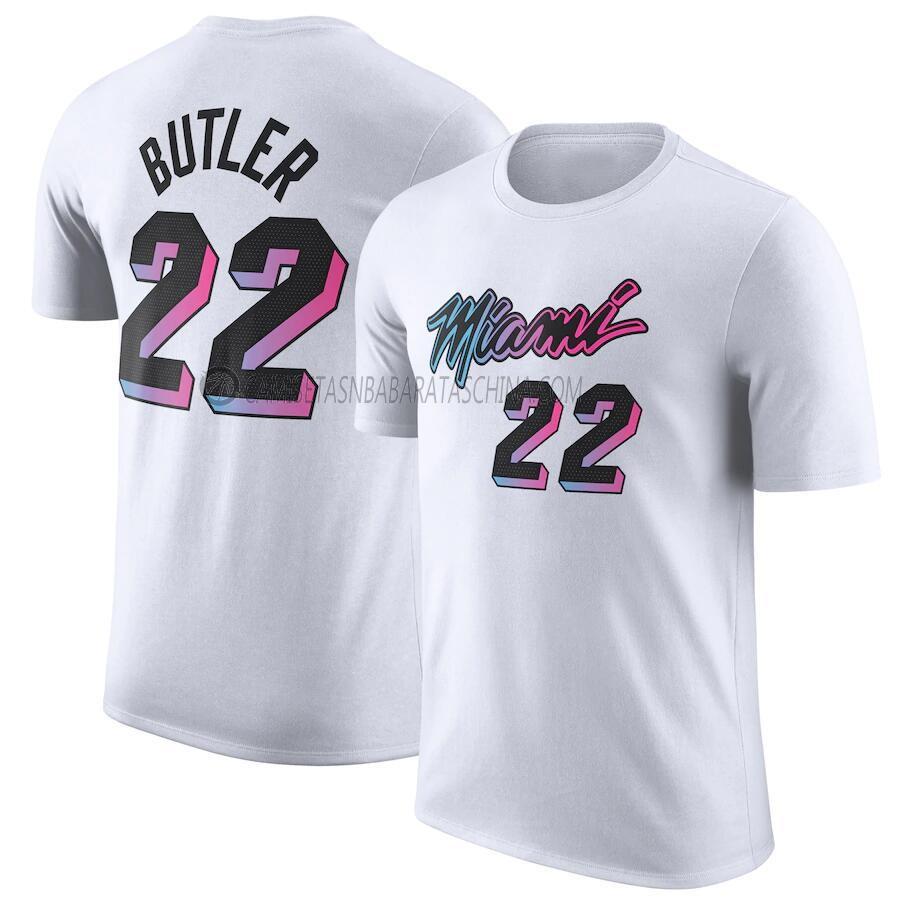 camisetas jimmy butler miami heat de 22 hombre 2022-23 blanco