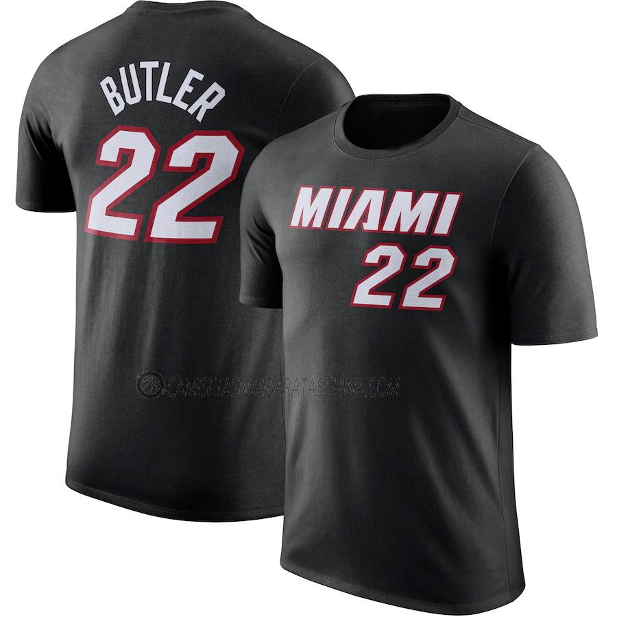 camisetas jimmy butler miami heat de 22 hombre 2022-23 negro