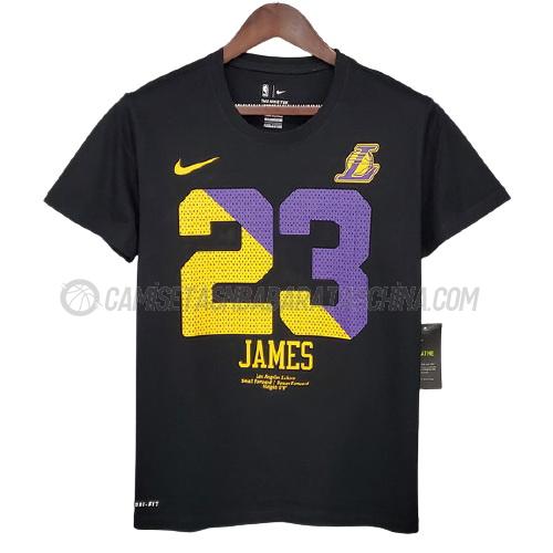 camisetas lebron james los angeles lakers de ts19 negro