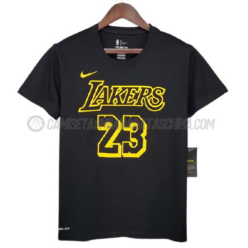 camisetas lebron james los angeles lakers de ts5 negro