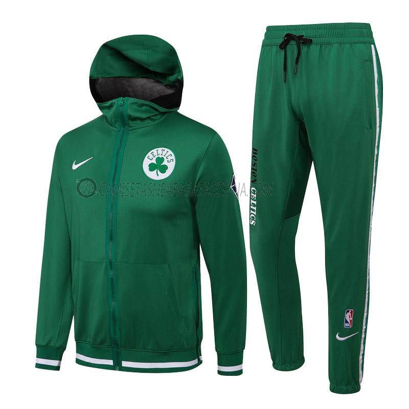 chaqueta con capucha boston celtics de hombre ccc025 2022 verde