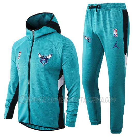 chaqueta con capucha charlotte hornets de 2023 verde