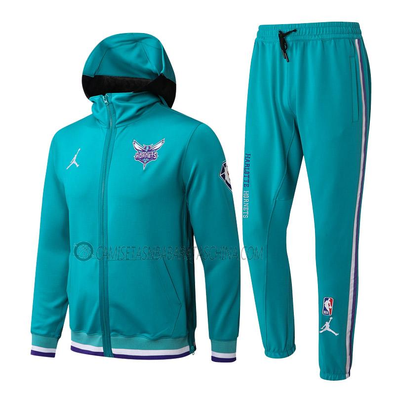 chaqueta con capucha charlotte hornets de hombre ccc020 2022 verde