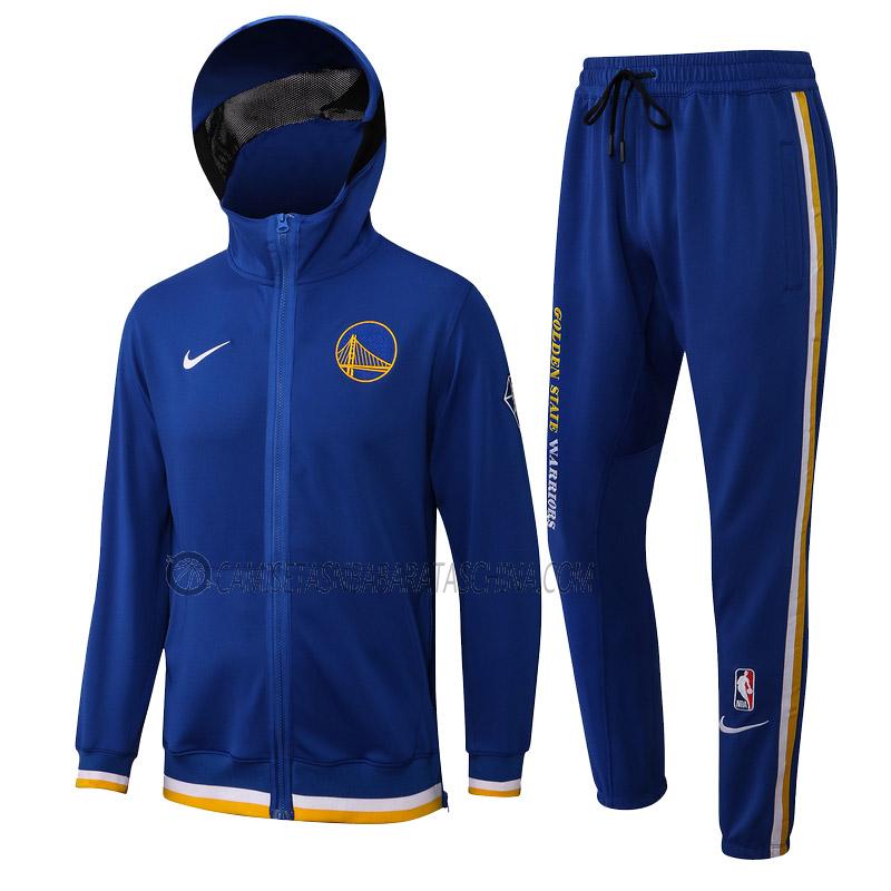 chaqueta con capucha golden state warriors de hombre ccc008 2022 azul