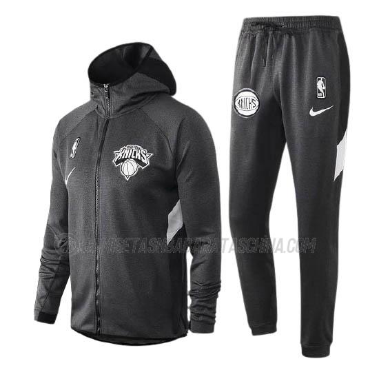 chaqueta con capucha new york knicks de 2023 negro