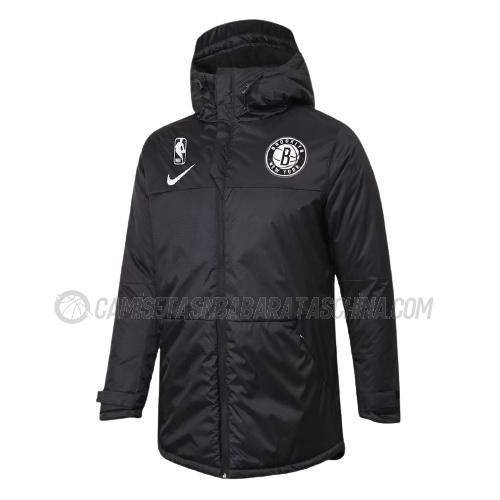 chaqueta de algodón brooklyn nets de 2023 negro