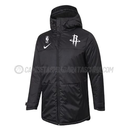 chaqueta de algodón houston rockets de 2023 negro