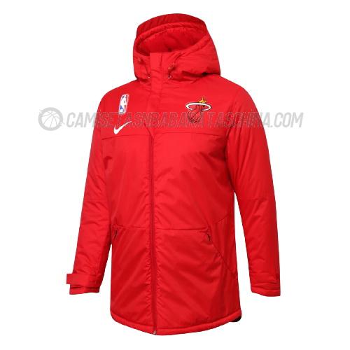 chaqueta de algodón miami heat de 2023 rojo