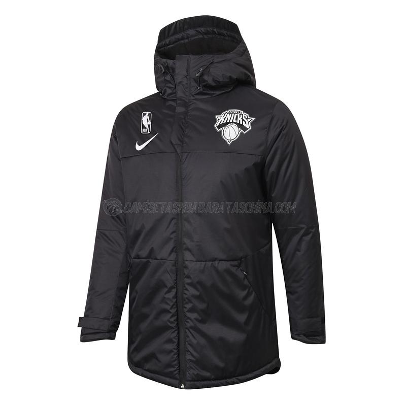 chaqueta de algodón new york knicks de 2023 negro