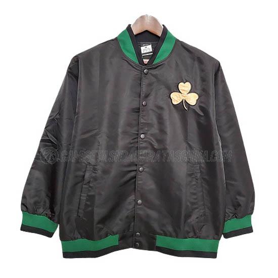 chaqueta de beisbol boston celtics de 2021 negro