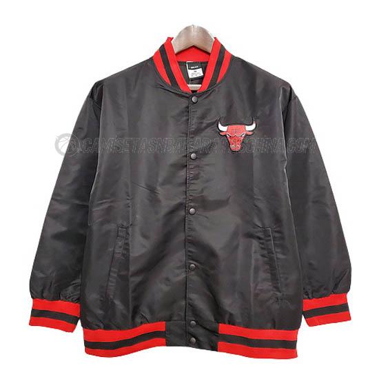 chaqueta de beisbol chicago bulls de 2021 negro