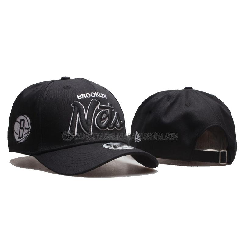 gorras de béisbol brooklyn nets de 2023 negro