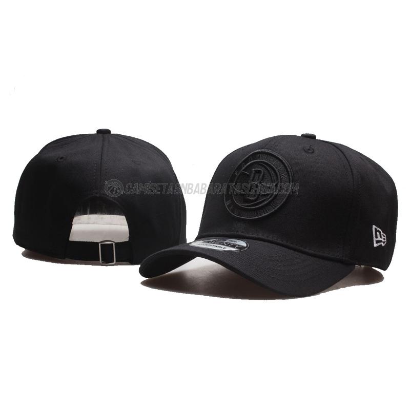 gorras de béisbol brooklyn nets de lw1 2023 negro