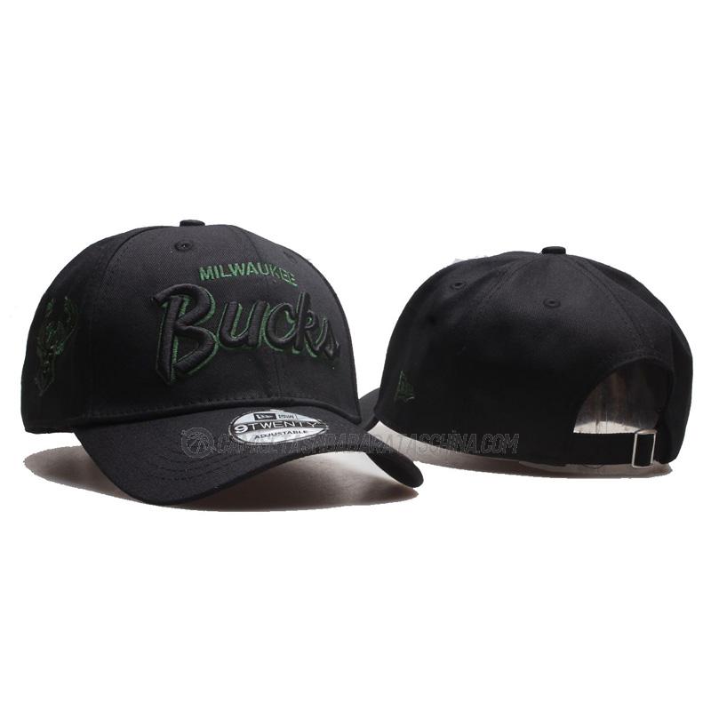 gorras de béisbol milwaukee bucks de 2023 negro