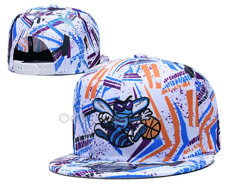 gorras de hip hop charlotte hornets de chh5 blanco