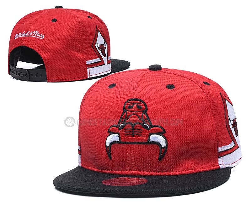 gorras de hip hop chicago bulls de chh18 rojo