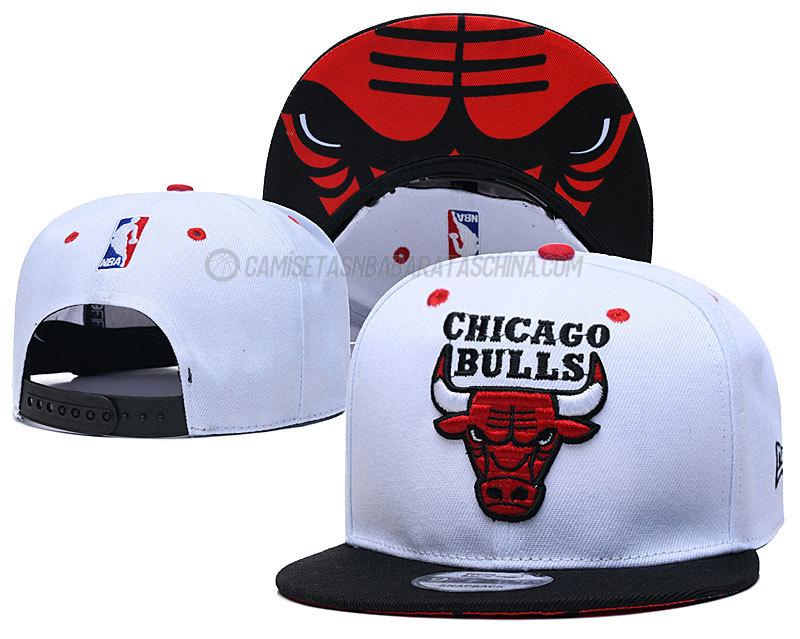 gorras de hip hop chicago bulls de chh21 blanco