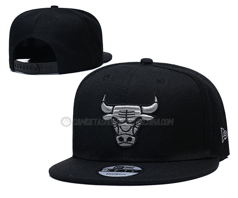 gorras de hip hop chicago bulls de chh33 negro