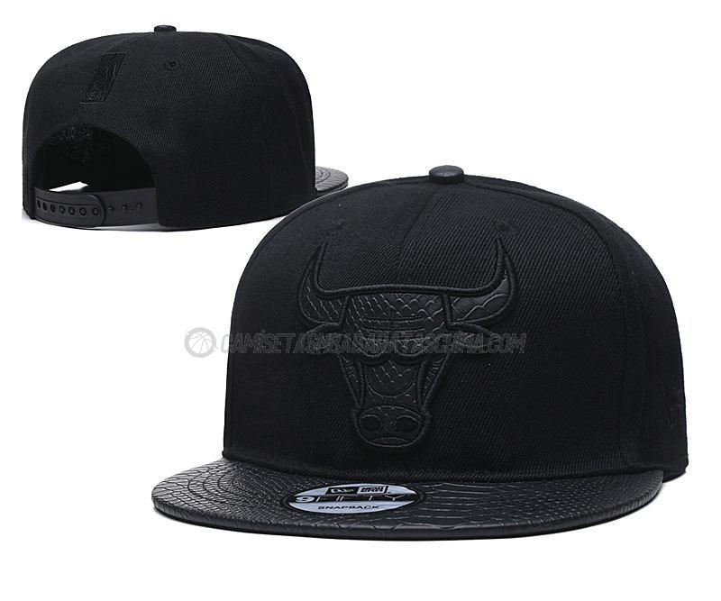 gorras de hip hop chicago bulls de chh7 negro