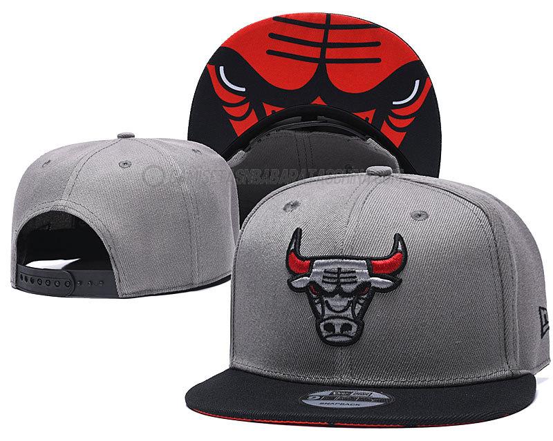 gorras de hip hop chicago bulls de chh8 gris