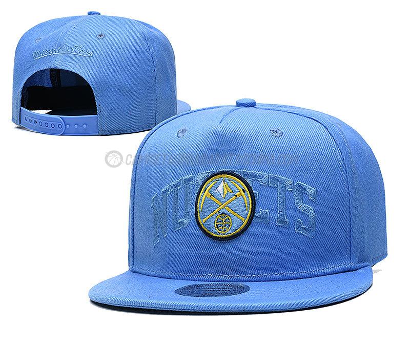 gorras de hip hop denver nuggets de chh125 azul