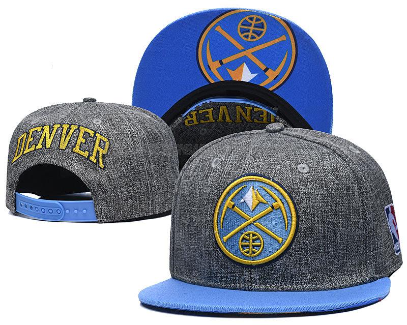 gorras de hip hop denver nuggets de chh126 gris