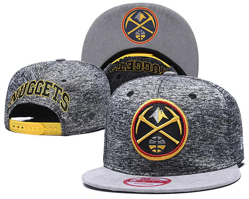 gorras de hip hop denver nuggets de chh127 gris