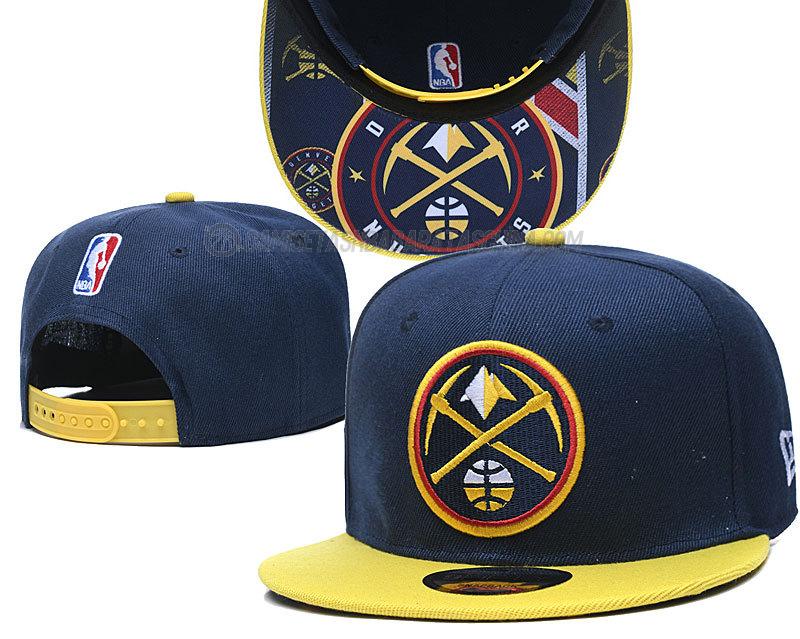 gorras de hip hop denver nuggets de chh130 azul