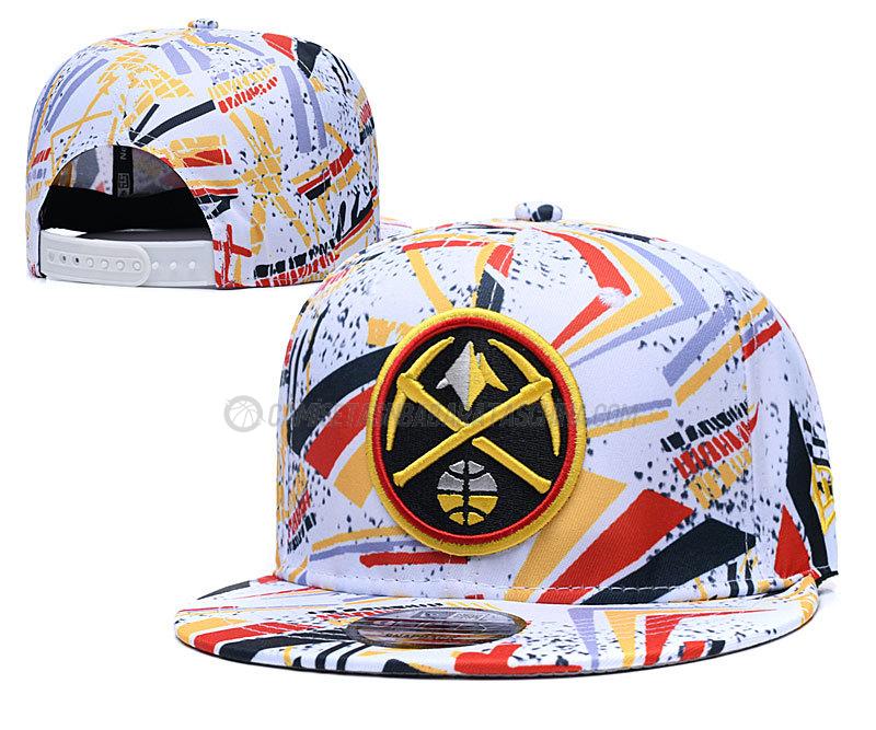 gorras de hip hop denver nuggets de chh131 blanco