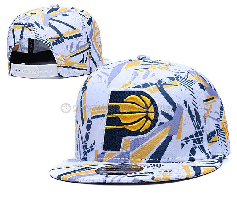 gorras de hip hop indiana pacers de chh50 blanco