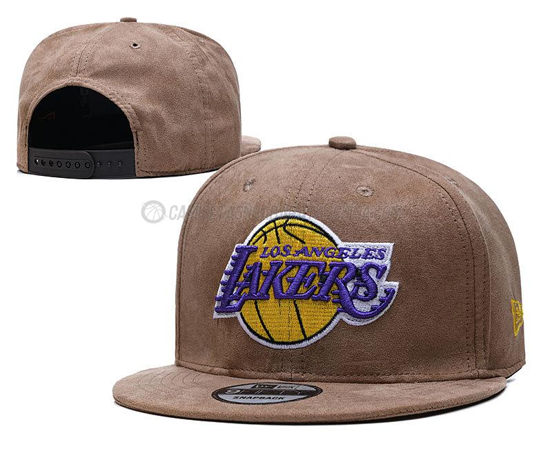 gorras de hip hop los angeles lakers de chh54 marrón