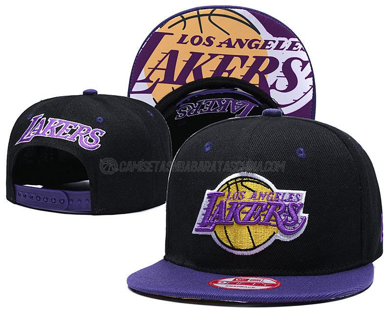 gorras de hip hop los angeles lakers de chh56 negro