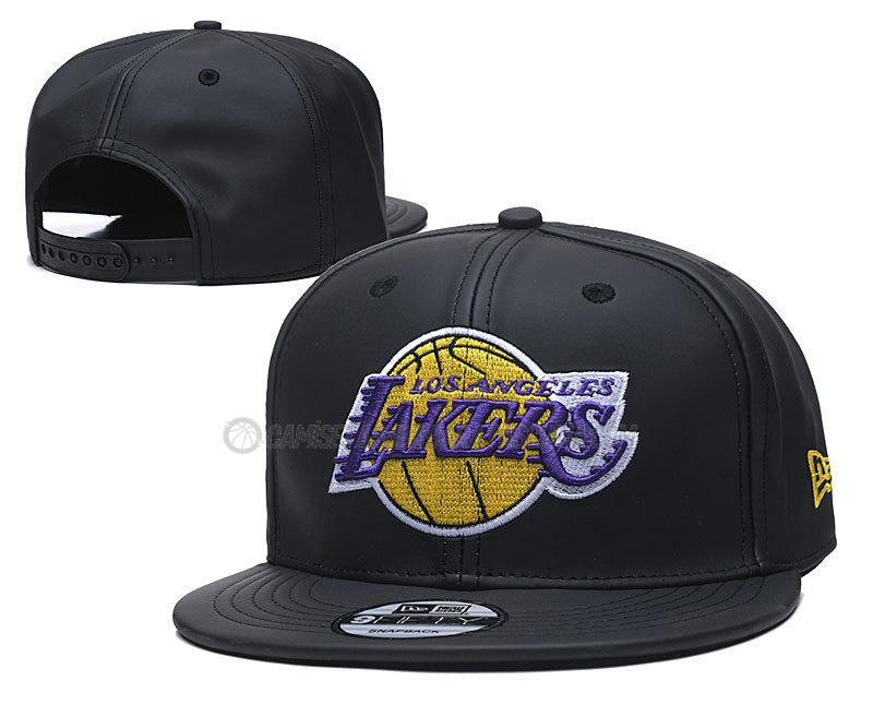 gorras de hip hop los angeles lakers de chh58 negro