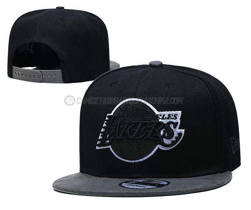 gorras de hip hop los angeles lakers de chh60 negro