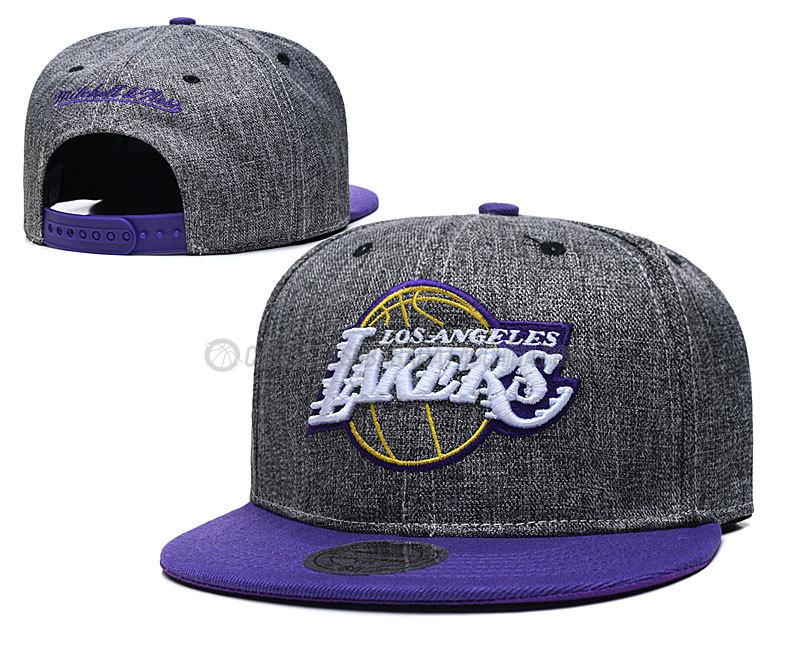 gorras de hip hop los angeles lakers de chh61 gris