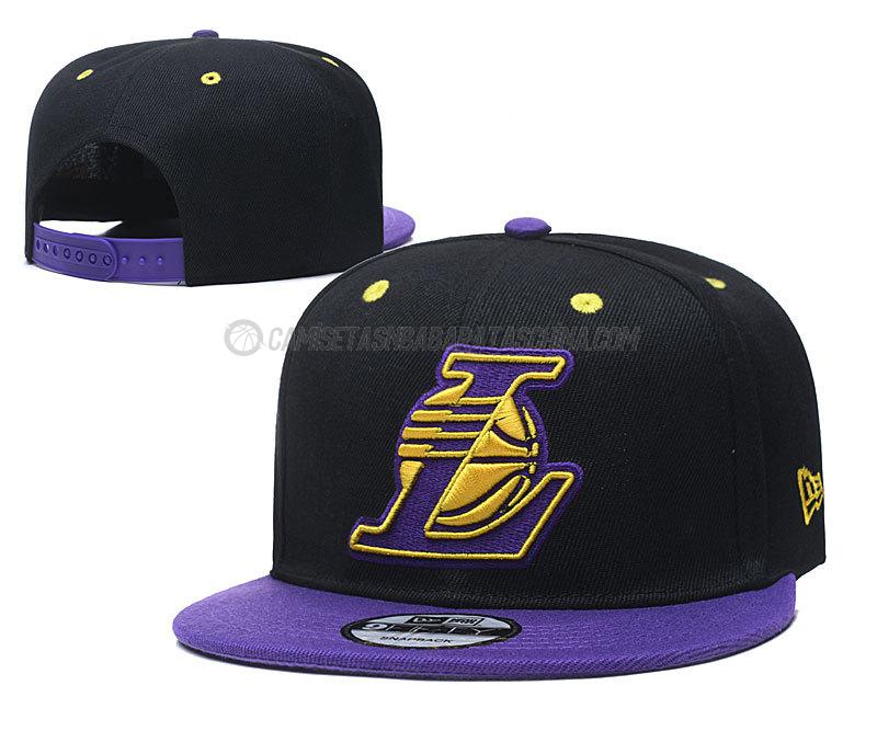 gorras de hip hop los angeles lakers de chh67 negro