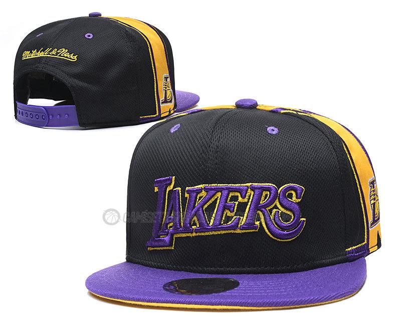 gorras de hip hop los angeles lakers de chh75 negro