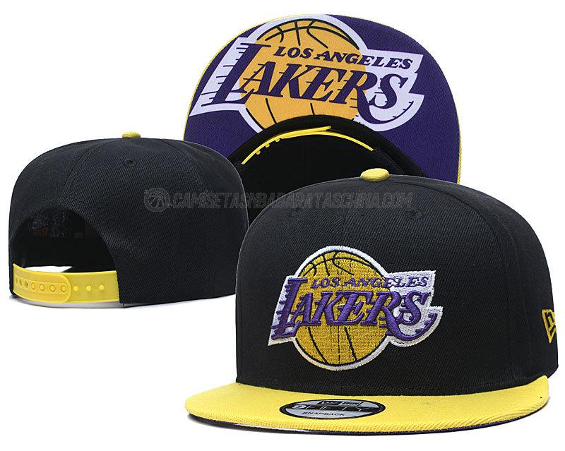 gorras de hip hop los angeles lakers de chh79 negro