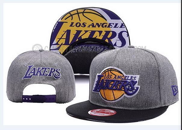 gorras de hip hop los angeles lakers de chh80 gris