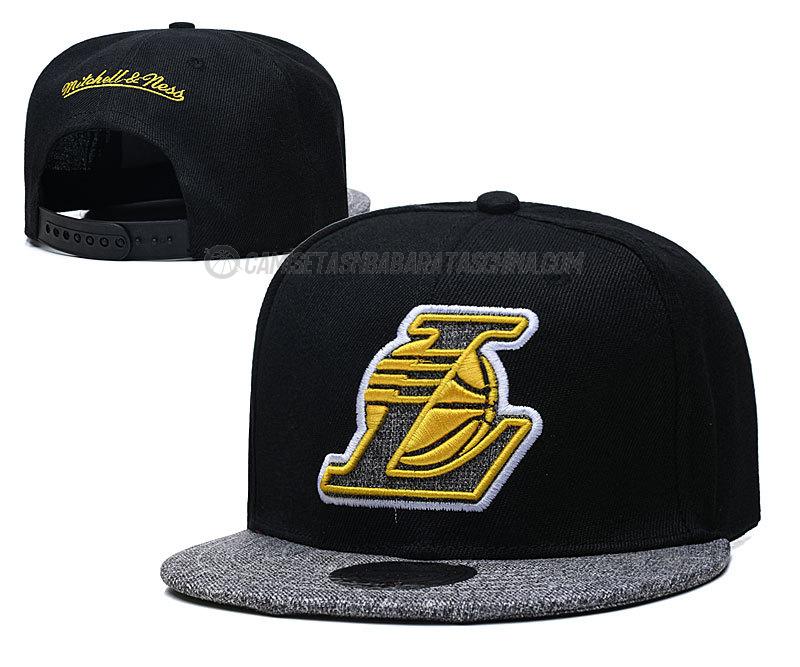 gorras de hip hop los angeles lakers de chh81 negro