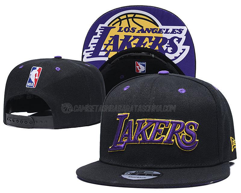 gorras de hip hop los angeles lakers de chh90 negro