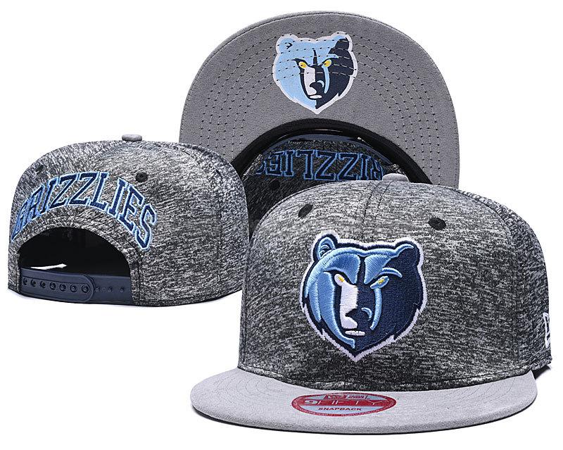 gorras de hip hop memphis grizzlies de chh94 gris