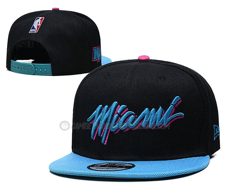 gorras de hip hop miami heat de chh140 negro