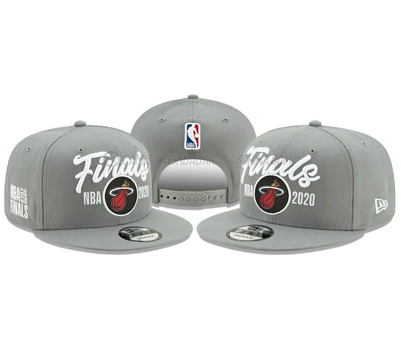 gorras de hip hop miami heat de chh141 gris