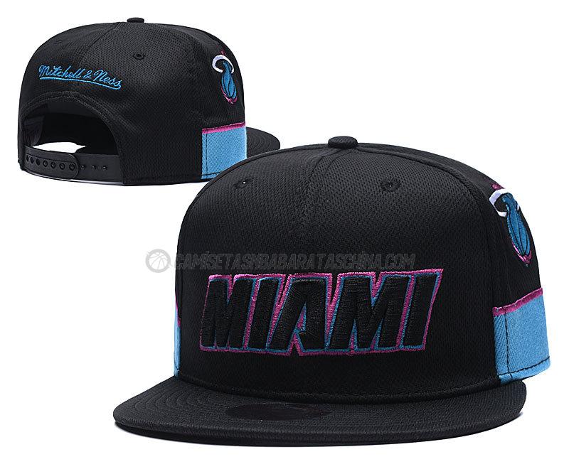 gorras de hip hop miami heat de chh143 negro