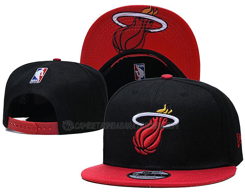 gorras de hip hop miami heat de chh144 negro